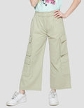 Nevada Celana Panjang Woven Wideleg Pocket Cargo Anak Perempuan