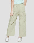 Nevada Celana Panjang Woven Wideleg Pocket Cargo Anak Perempuan