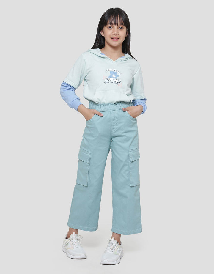 Nevada Woven Stretch With Pocket Cargo Celana Panjang Anak Perempuan