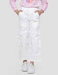 Nevada Woven Wideleg Cargo Celana Panjang Anak Perempuan