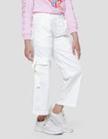 Nevada Woven Wideleg Cargo Celana Panjang Anak Perempuan