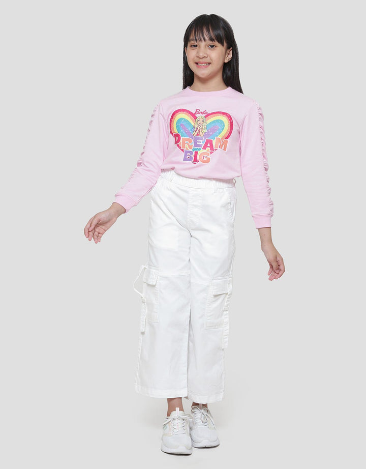 Nevada Woven Wideleg Cargo Celana Panjang Anak Perempuan