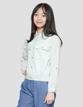 Nevada Kemeja Lengan Panjang Stripe Anak Perempuan With Collar