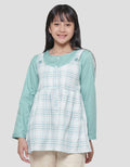 Nevada Checkered Print Girls Shirt