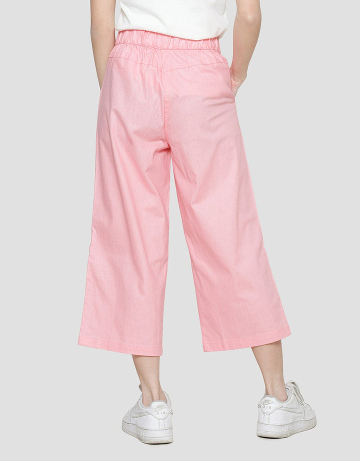 Nevada Woven Linen Look Ikat Pinggang 3 Leg Buttons Kulot Anak Perempuan