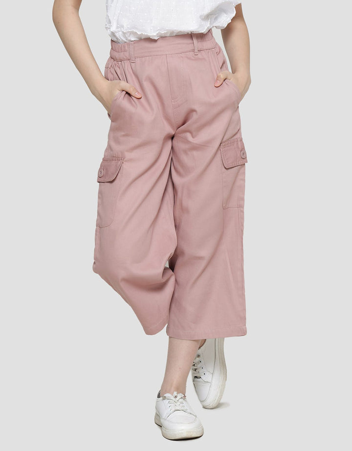 Nevada Woven Cargo With 2 Pocket Celana Kulot Anak Perempuan