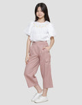 Nevada Woven Cargo With 2 Pocket Celana Kulot Anak Perempuan