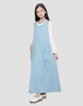 Nevada Maxi Dress Knit Overall Two Pockets With Inner Anak Perempuan