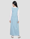 Nevada Maxi Dress Knit Overall Two Pockets With Inner Anak Perempuan