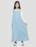 Nevada Maxi Dress Knit Overall Two Pockets With Inner Anak Perempuan