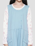 Nevada Maxi Dress Knit Overall Two Pockets With Inner Anak Perempuan