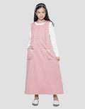 Nevada Knit Overall Hoodie With Inner Maxi Dress Girls