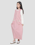 Nevada Knit Overall Hoodie With Inner Maxi Dress Girls