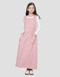 Nevada Knit Overall Hoodie With Inner Maxi Dress Girls