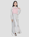 Nevada Ruffle Embro Vest Maxi Dress Anak Perempuan