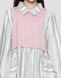 Nevada Ruffle Embro Vest Maxi Dress Anak Perempuan
