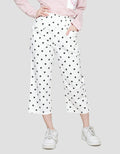Nevada Woven Culotte Polka Dot Print Girls Long Pants