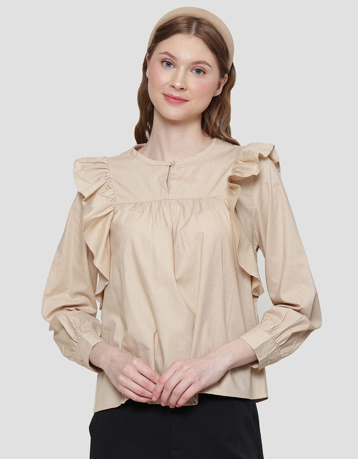 Details Top Ruffle Blouse Women