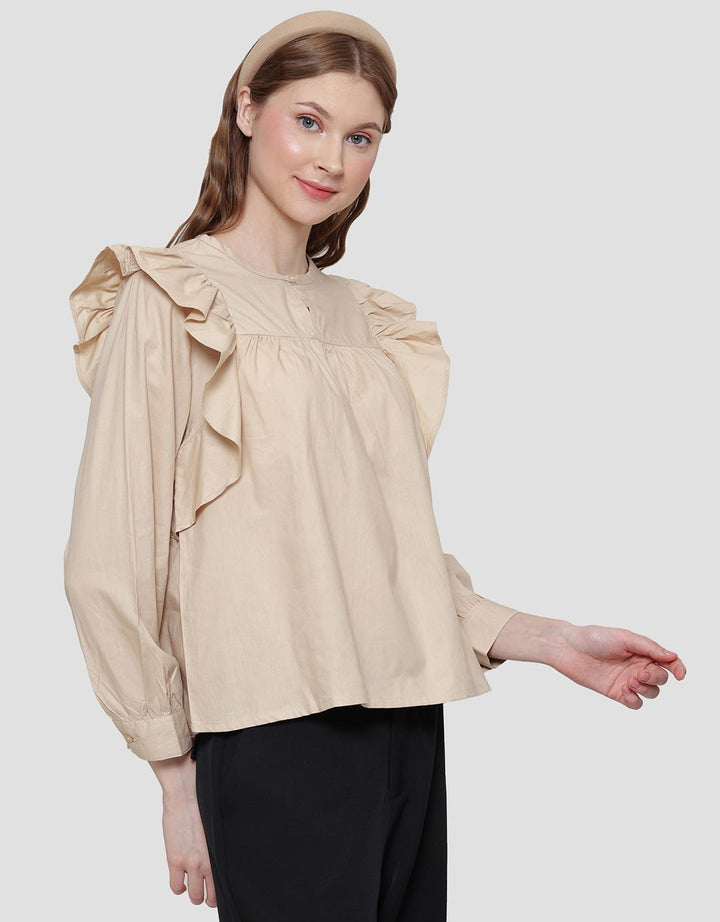 Details Top Ruffle Blouse Women