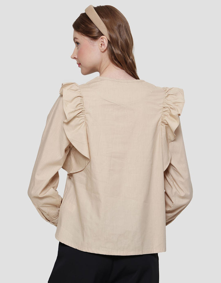 Details Top Ruffle Blouse Women