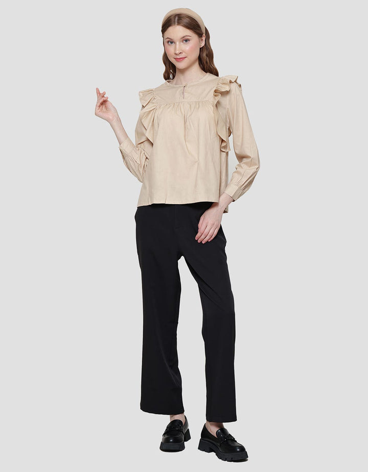 Details Top Ruffle Blouse Women