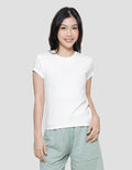 Details Catp001 Slim Plain Kaos Lengan Pendek Wanita