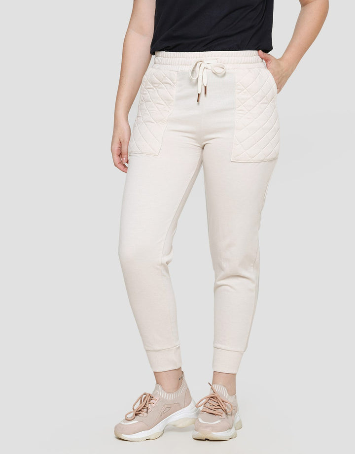 Details Women's Long Pants Tied Patch Pocket