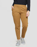 Details Elastic Waist String Celana Panjang Knit Wanita