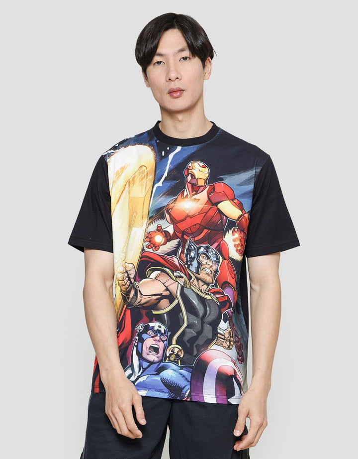 Marvel Iron Man Thor Captain America Assemble Kaos Pria