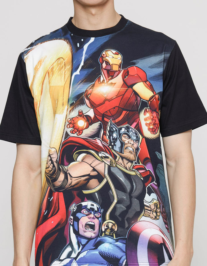 Marvel Iron Man Thor Captain America Assemble Kaos Pria