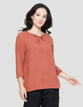 St. Yves Linen W Stoppe Women's 7/8 Sleeve Blouse