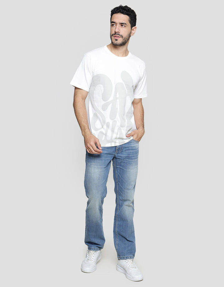 T Zone Theme Curlicue Wording Men's Short Sleeve T-Shirt