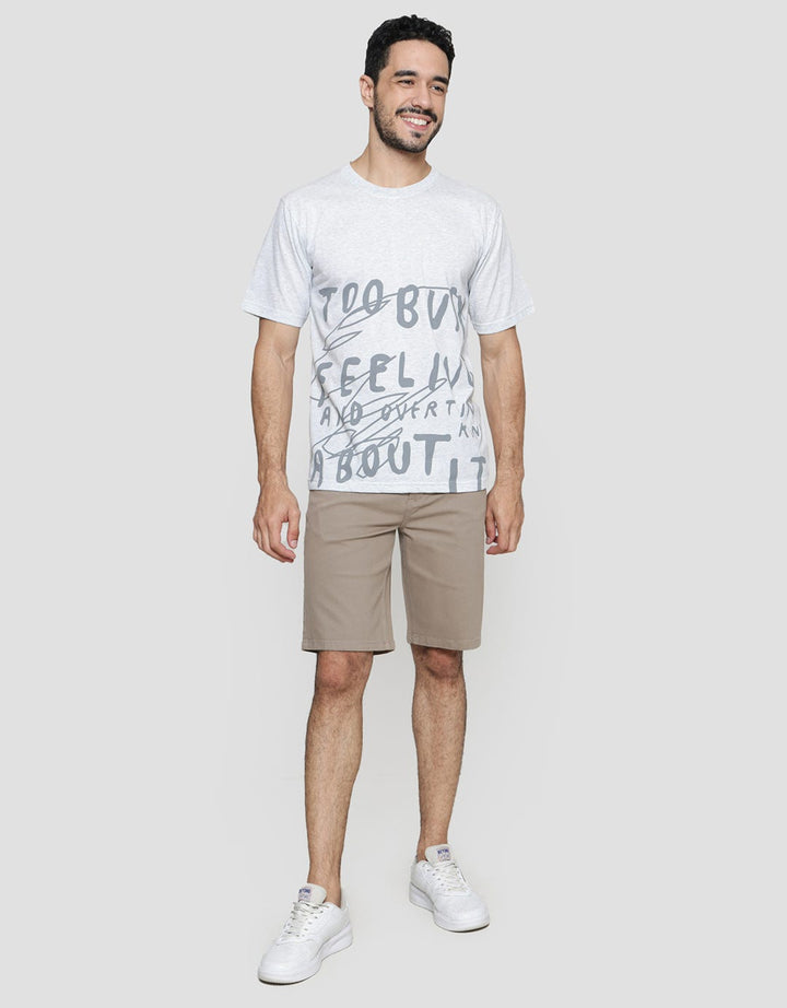 T Zone Curlicue Wordings Kaos Casual Pria