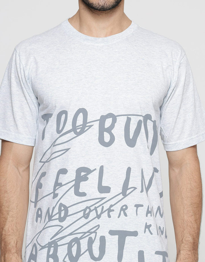 T Zone Curlicue Wordings Kaos Casual Pria