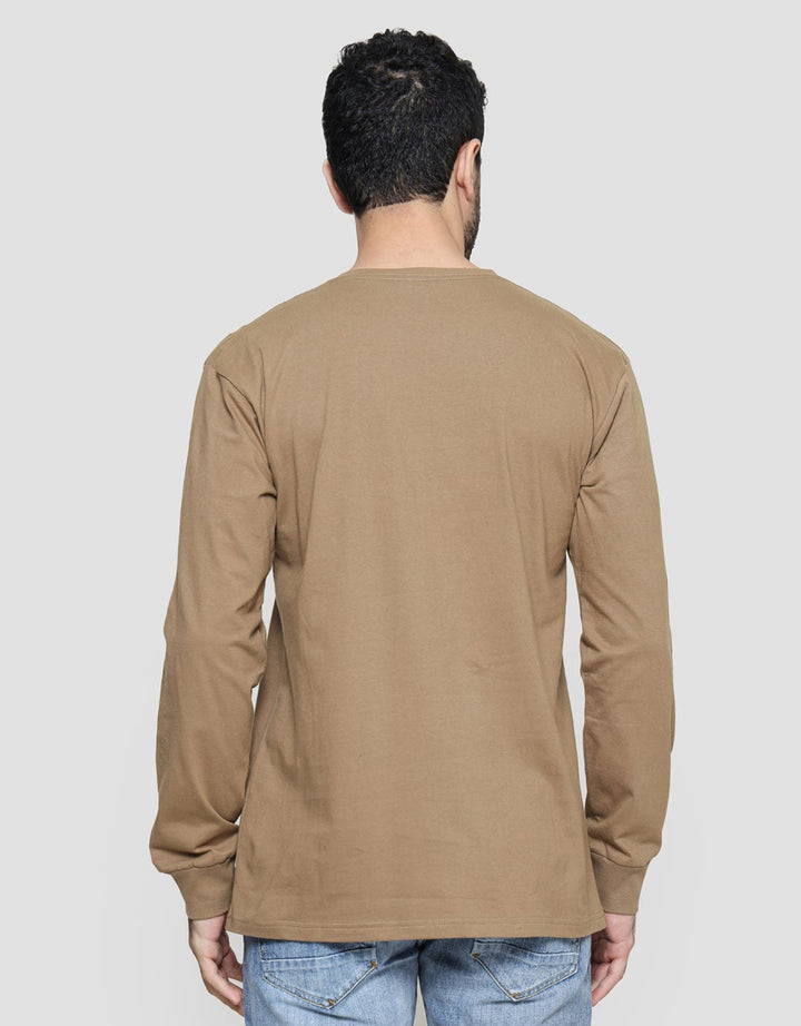 T Zone Print Theme Long Journey Speedway Kaos Lengan Panjang Pria