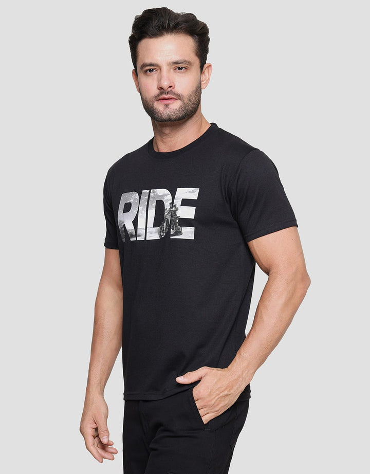 T Zone Ride Photoprint Kaos Casual Pria