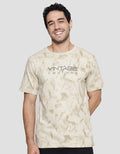 T Zone Theme Brush Stroke - Vintage Kaos Lengan Pendek Pria