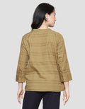 St. Yves Dobby Pin Tuck Blouse Wanita