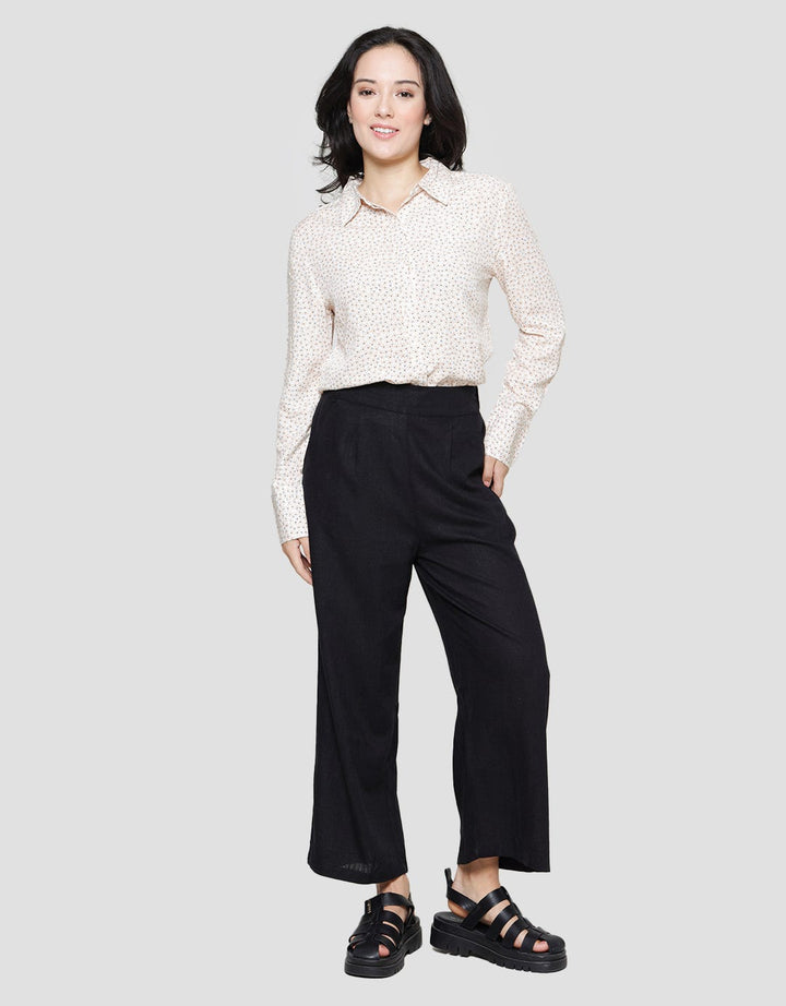 St. Yves Celana Panjang Coulotte Linen Wanita