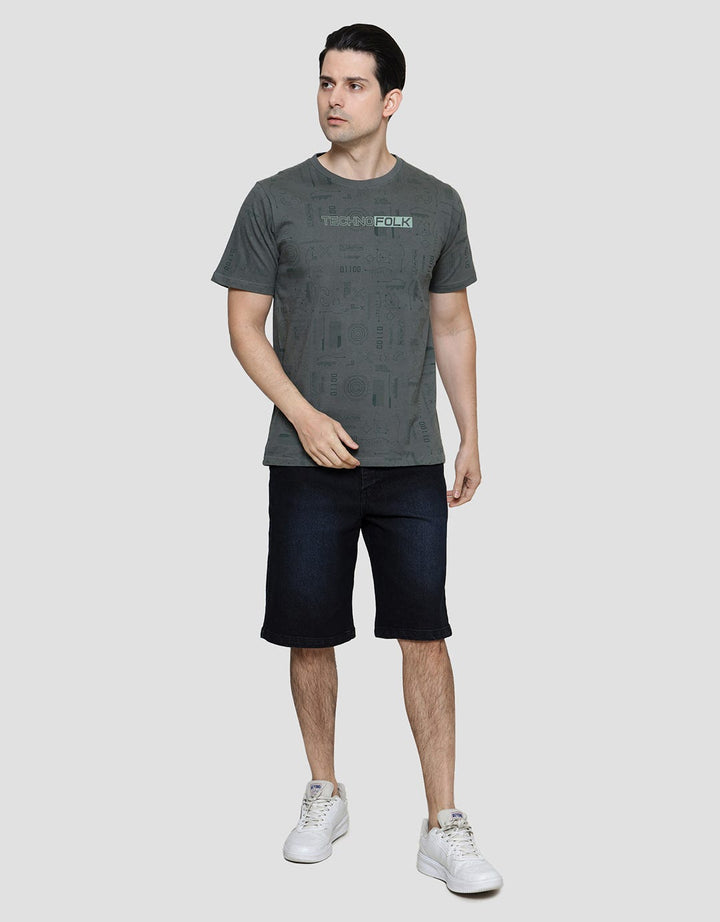 T Zone Techno Folk Men's Casual T-Shirt