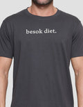 T Zone Indo Bgt - Besok Diet Print Kaos Big Size Pria