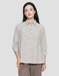 Triset Casual Texture Print Blouse for Women