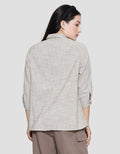 Triset Casual Texture Print Blouse for Women