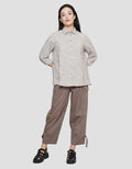 Triset Casual Texture Print Blouse for Women