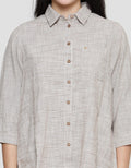Triset Casual Texture Print Blouse for Women
