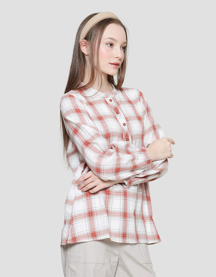 Triset Ladies Big Plaid Print Women's Dress
