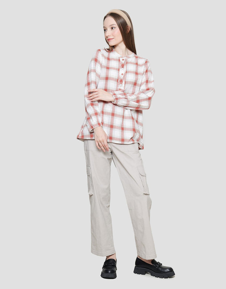 Triset Ladies Big Plaid Print Women's Dress