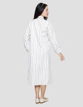 Triset Ladies Stripe Print Dress Wanita