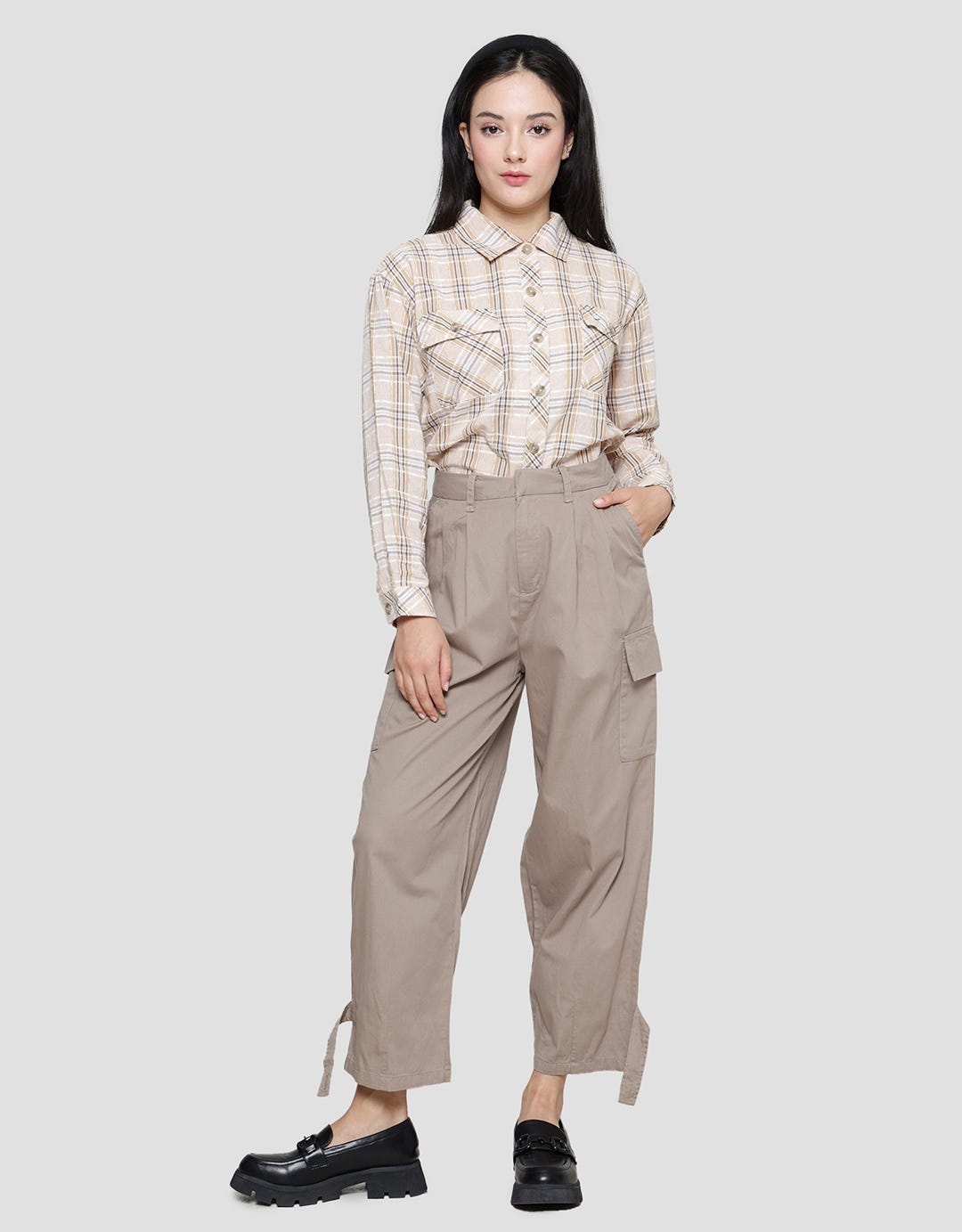 Triset Ladies Wide Cargo Women's Pants