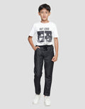Nevada Solid Elastic Waist Non Stretch Boys Denim Pants